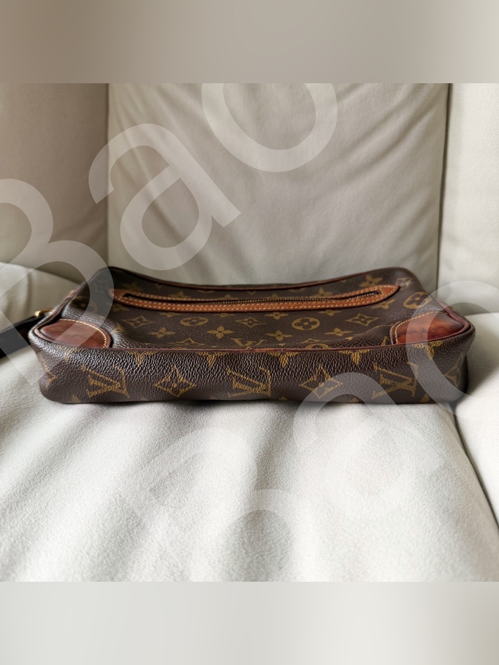 Louis Vuitton Project Bag Brown Monogram Canvas Wristlet Clutch Needs Zipper pul - Picture 4 of 17